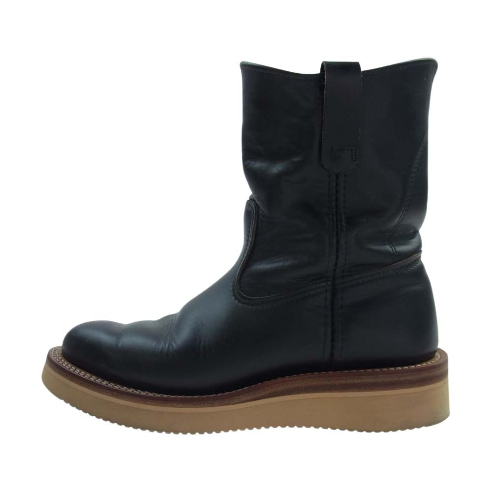 RED WING レッドウィング 8169 90s 縦羽タグ ペコス レザー ブーツ ブラック系【中古】