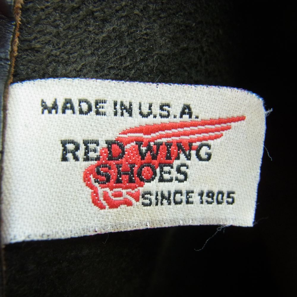 RED WING レッドウィング 8169 90s 縦羽タグ ペコス レザー ブーツ ブラック系【中古】