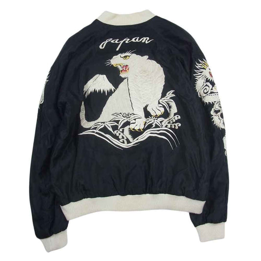 TAILOR TOYO テイラー東洋 TT14213BM × BEAMS ビームス 虎 リバーシブル スカジャン ブルゾン ジャケット ブラック系 L【中古】