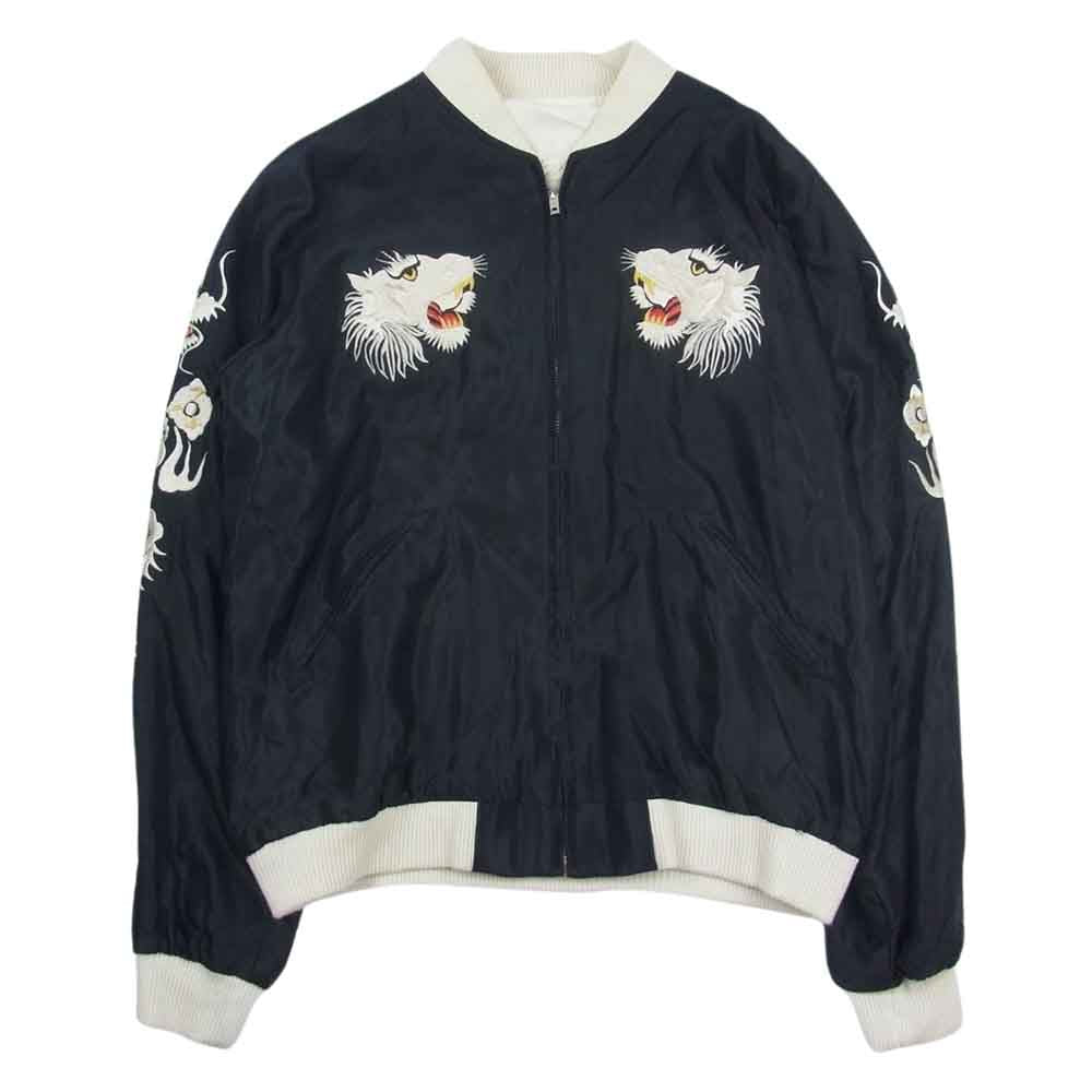 TAILOR TOYO テイラー東洋 TT14213BM × BEAMS ビームス 虎 リバーシブル スカジャン ブルゾン ジャケット ブラック系 L【中古】