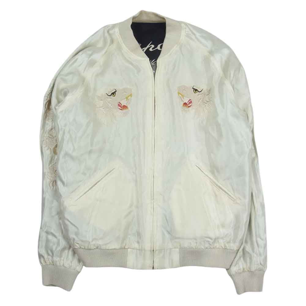 TAILOR TOYO テイラー東洋 TT14213BM × BEAMS ビームス 虎 リバーシブル スカジャン ブルゾン ジャケット ブラック系 L【中古】