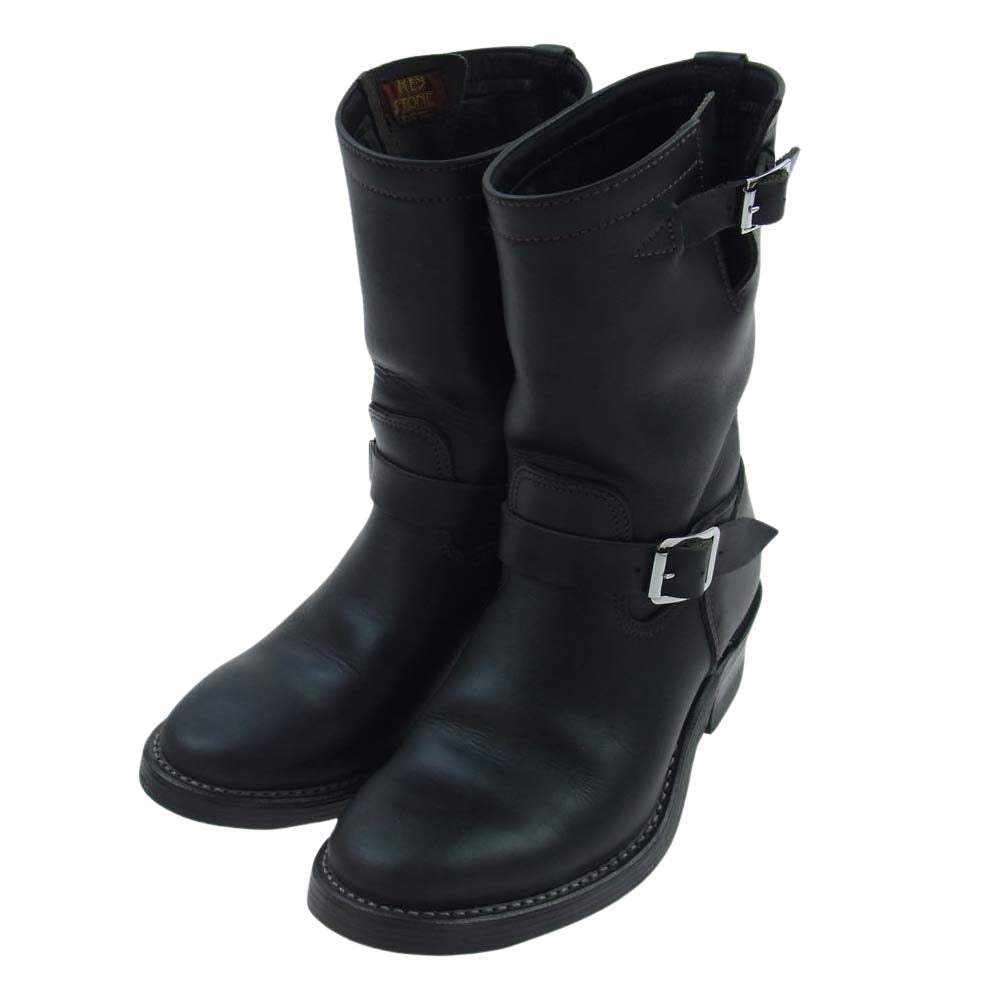 キーストーン 501-0119J38 バイカー エンジニア ブーツ ブラック系 9.5【中古】