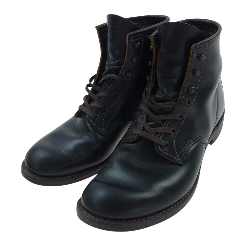 RED WING レッドウィング 9060 BECKMAN FLATBOX ベックマン フラットボックス レースアップ レザー ブーツ ダークブラウン系 US9/27cm【中古】