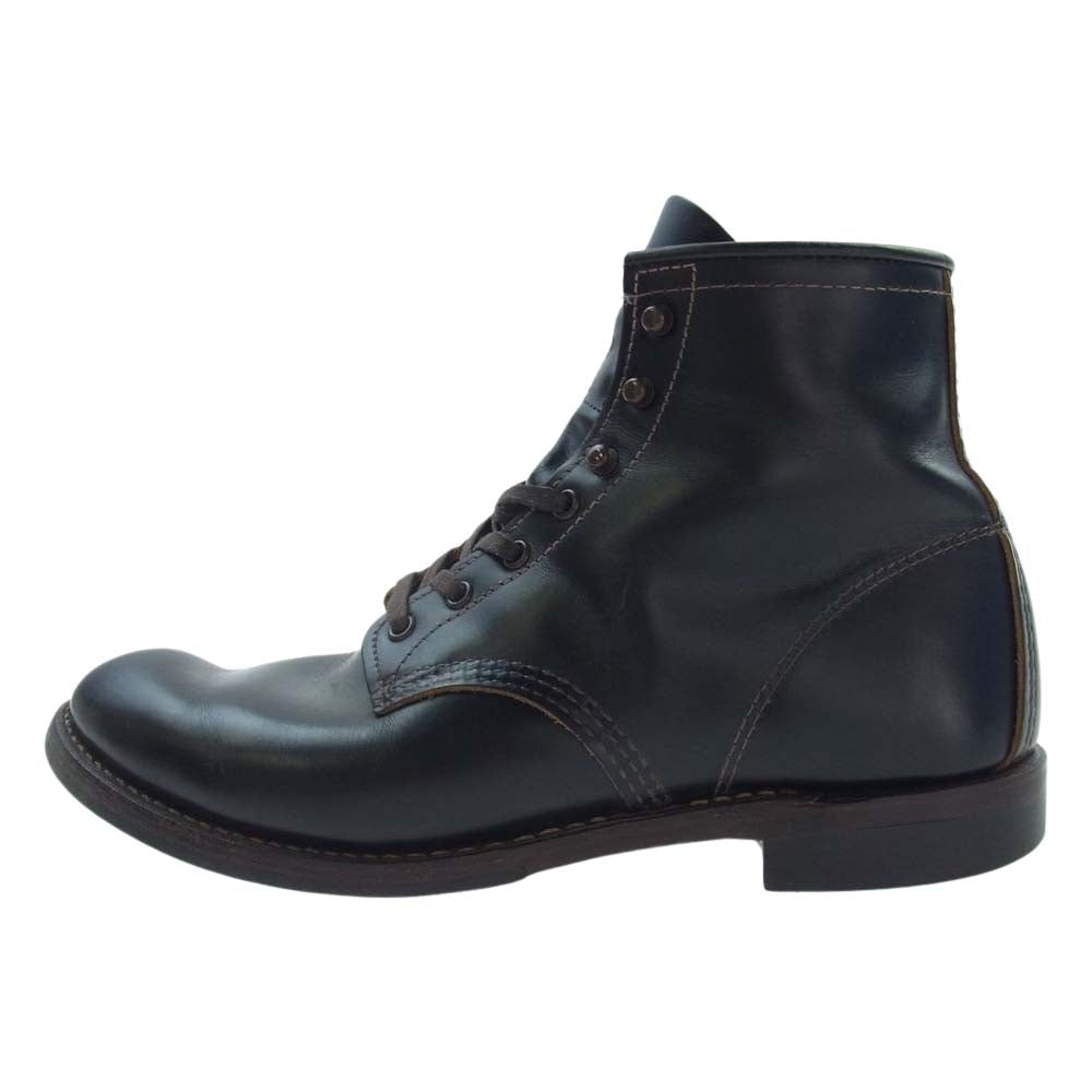 RED WING レッドウィング 9060 BECKMAN FLATBOX ベックマン フラットボックス レースアップ レザー ブーツ ダークブラウン系 US9/27cm【中古】