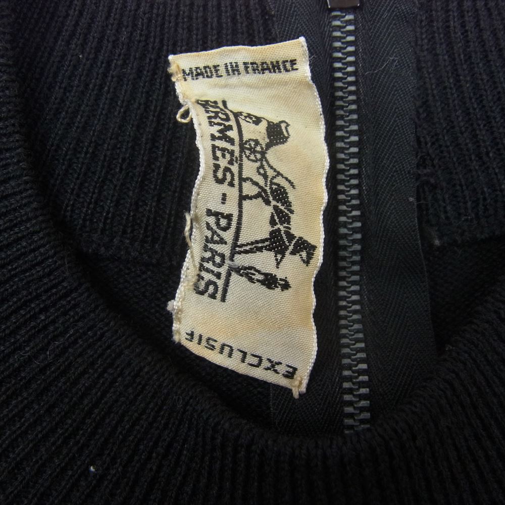 HERMES エルメス BRAZIL ブラジル 背面スカーフ ニット ワンピース ブラック系 40【中古】
