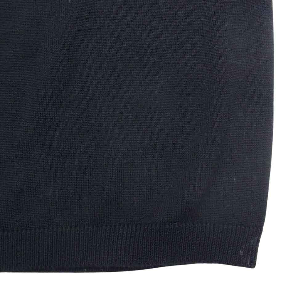 HERMES エルメス BRAZIL ブラジル 背面スカーフ ニット ワンピース ブラック系 40【中古】