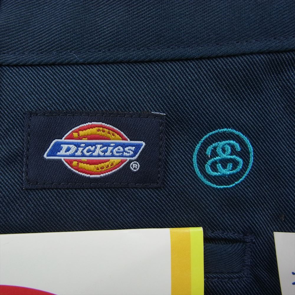 STUSSY ステューシー UXST01M × DICKIES ディッキーズ ワーク パンツ ネイビー系 36【美品】【中古】