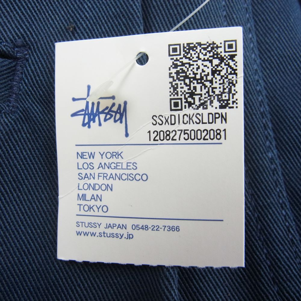STUSSY ステューシー UXST01M × DICKIES ディッキーズ ワーク パンツ ネイビー系 36【美品】【中古】