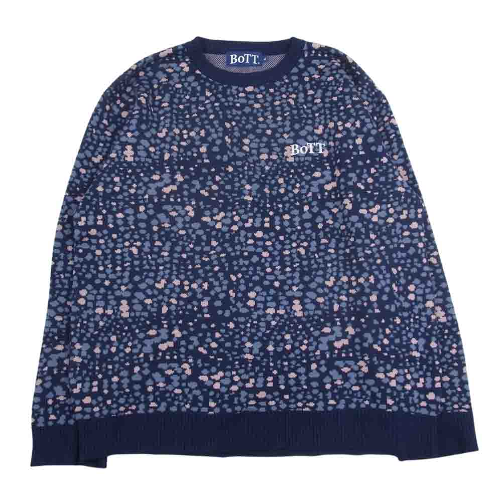ボット Paint Sweater ペイント セーター ニット ネイビー系 XL【中古】