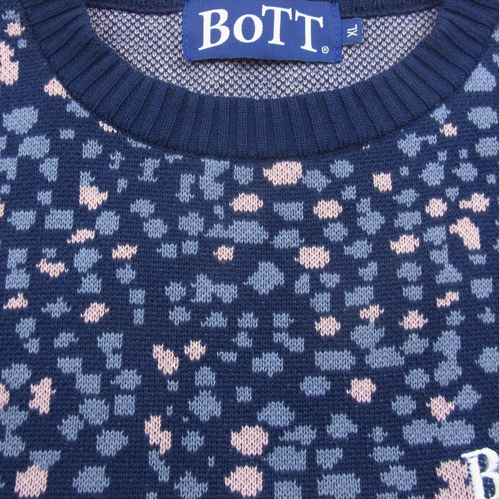 ボット Paint Sweater ペイント セーター ニット ネイビー系 XL【中古】