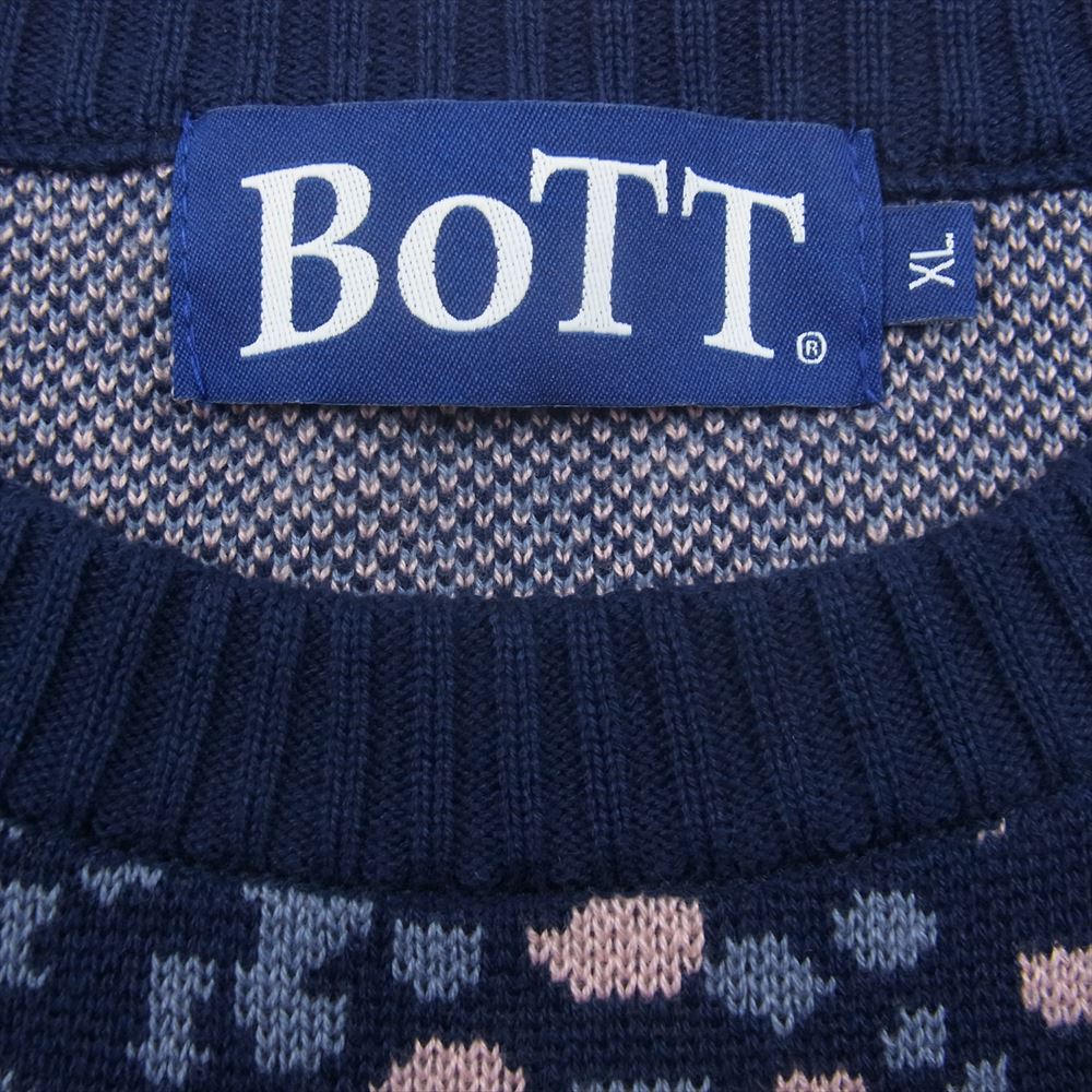 ボット Paint Sweater ペイント セーター ニット ネイビー系 XL【中古】