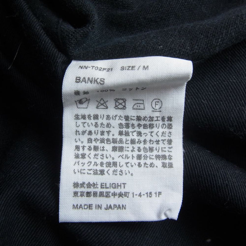 ナイスネス NN-T02F21 BANKS バンクス ビンテージ ダック フィールド パンツ ブラック系 M【中古】