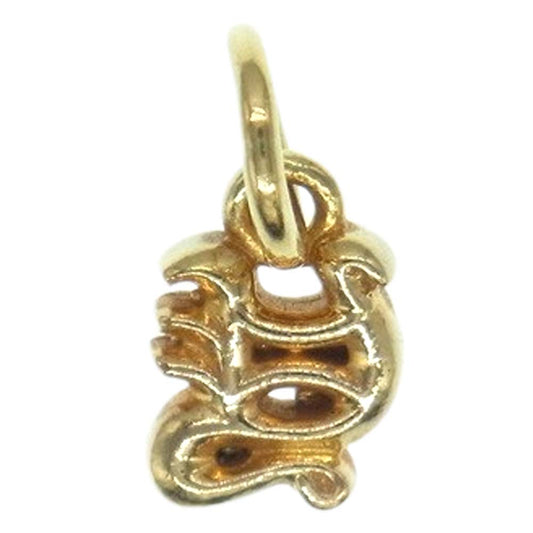 CHROME HEARTS クロムハーツ（原本有） 22K STACK ALPHABET MINI アルファベット チャーム ミニ Y ゴールド系【中古】