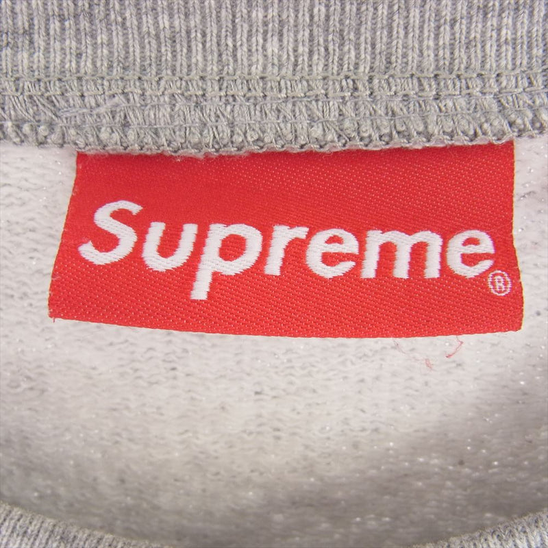 Supreme シュプリーム 15SS Athletic Split Crewneck アスレチック スプリット クルーネック スウェット グレー系 M【中古】