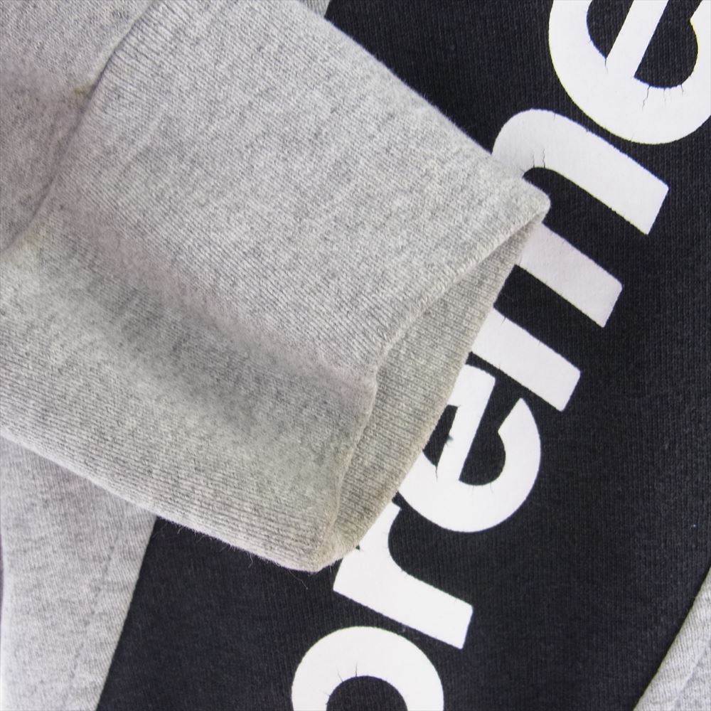 Supreme シュプリーム 15SS Athletic Split Crewneck アスレチック スプリット クルーネック スウェット グレー系 M【中古】
