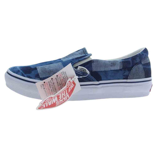 VANS バンズ 562372-0001 SLIP ON DENIM 98CL P.W/DNM デニム パッチワーク スリッポン スニーカー ブルー系 26.0cm【新古品】【未使用】【中古】