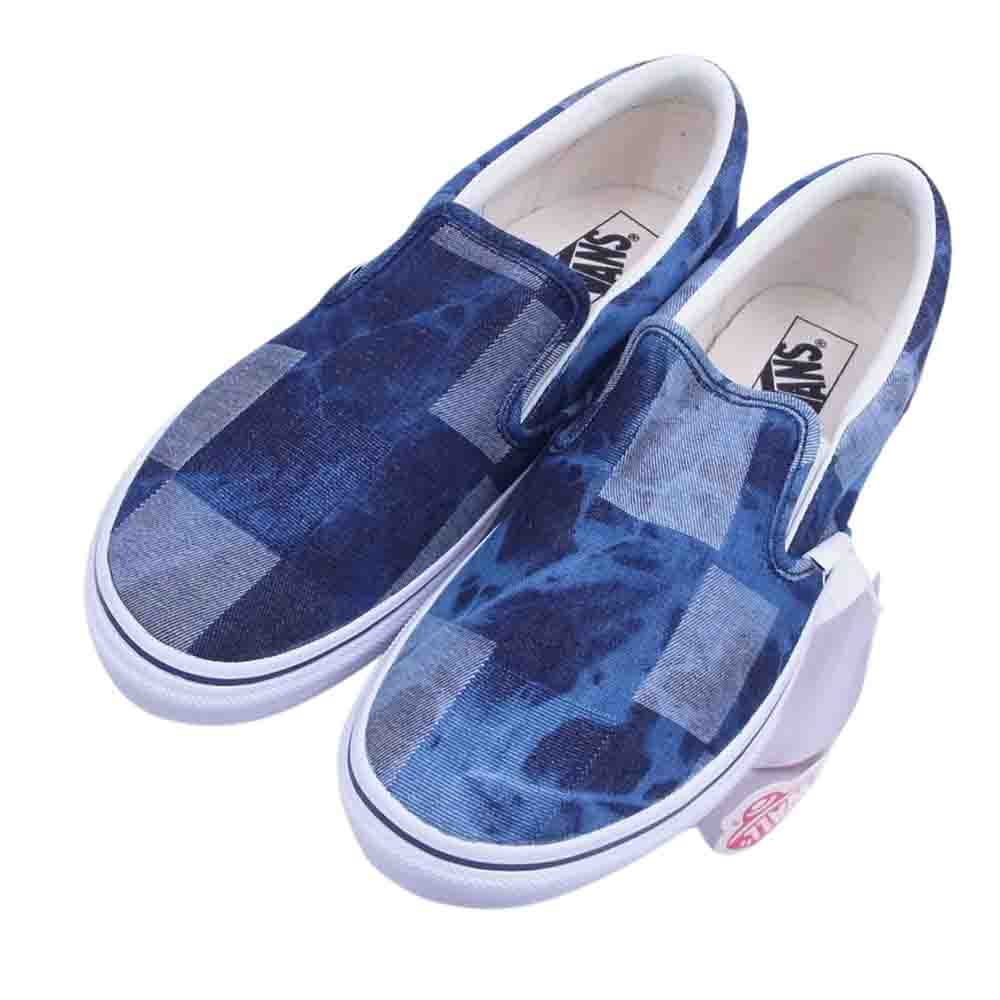 VANS バンズ 562372-0001 SLIP ON DENIM 98CL P.W/DNM デニム パッチワーク スリッポン スニーカー ブルー系 26.0cm【新古品】【未使用】【中古】