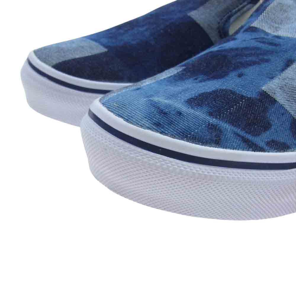 VANS バンズ 562372-0001 SLIP ON DENIM 98CL P.W/DNM デニム パッチワーク スリッポン スニーカー ブルー系 26.0cm【新古品】【未使用】【中古】