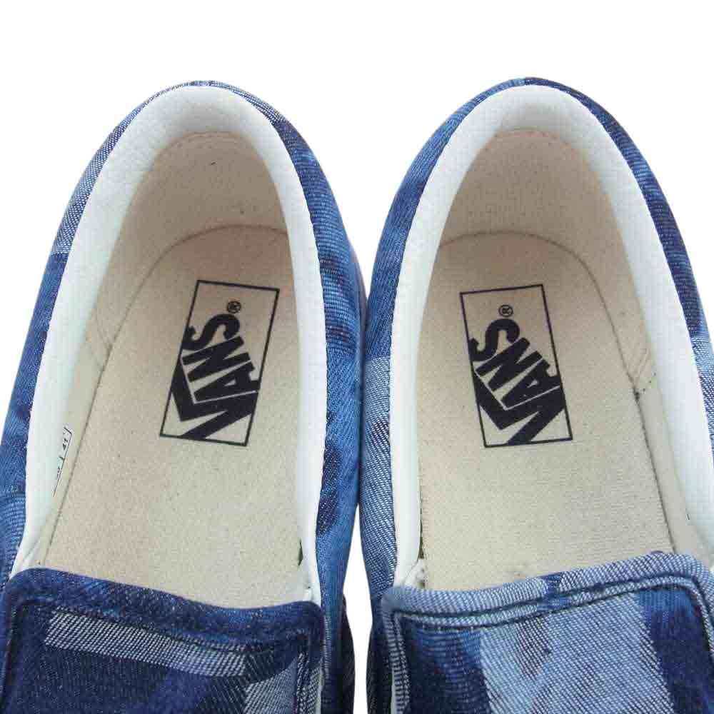 VANS バンズ 562372-0001 SLIP ON DENIM 98CL P.W/DNM デニム パッチワーク スリッポン スニーカー ブルー系 26.0cm【新古品】【未使用】【中古】