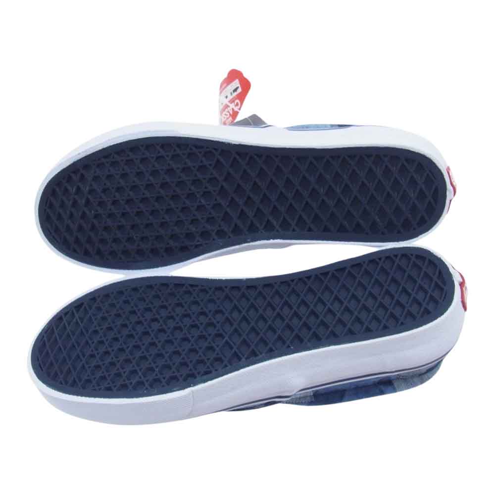 VANS バンズ 562372-0001 SLIP ON DENIM 98CL P.W/DNM デニム パッチワーク スリッポン スニーカー ブルー系 26.0cm【新古品】【未使用】【中古】