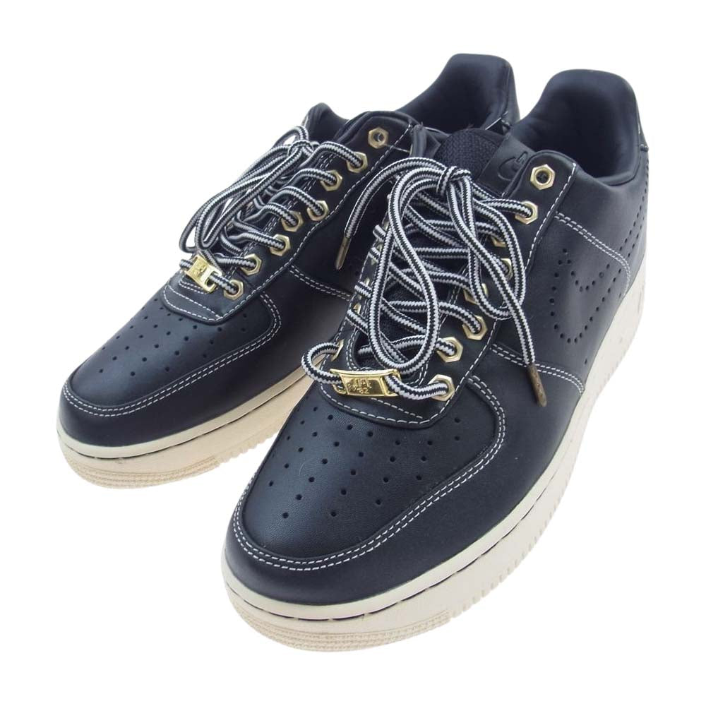 NIKE ナイキ 318775-009 AIR FORCE 1 LOW PREMIUM エアフォース 1 ロー プレミアム ブラック スニーカー ブラック系 26cm【中古】