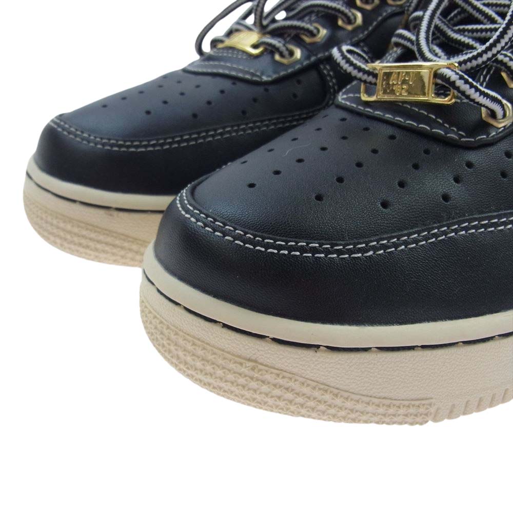 NIKE ナイキ 318775-009 AIR FORCE 1 LOW PREMIUM エアフォース 1 ロー プレミアム ブラック スニーカー ブラック系 26cm【中古】