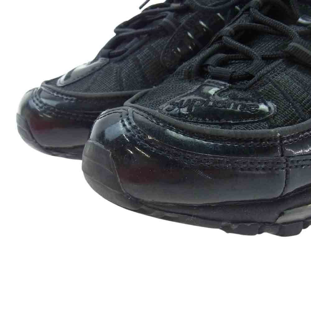Supreme シュプリーム 16SS 844694-001 × Nike ナイキ Air Max 98 "Black" エアマックス ブラック スニーカー ブラック系 26cm【中古】