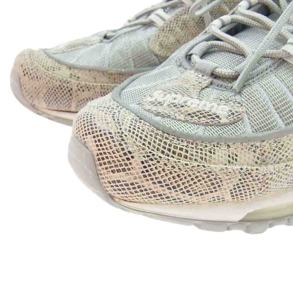 Supreme シュプリーム 16SS 844694-100 × Nike ナイキ Air Max 98 Snakeskin エアマックス スネークスキン スニーカー ベージュ系 26cm【中古】