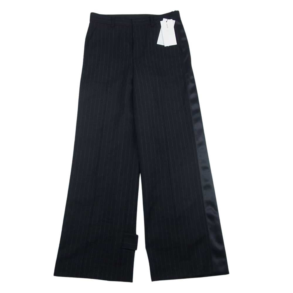 Sacai サカイ 23-06995 Women's Chalk Stripe Pants チョーク ストライプ スラックス トラウザー パンツ ブラック系 2【中古】