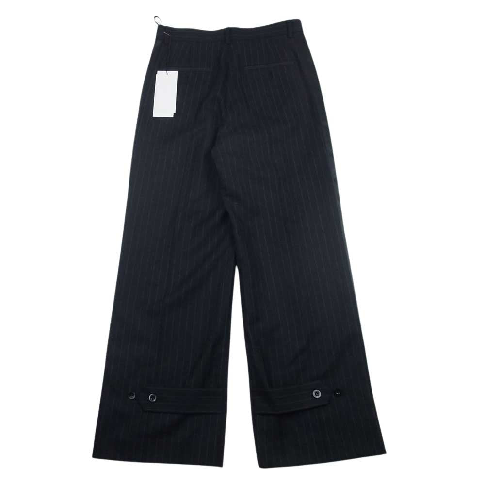 Sacai サカイ 23-06995 Women's Chalk Stripe Pants チョーク ストライプ スラックス トラウザー パンツ ブラック系 2【中古】