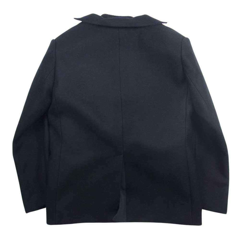 Sacai サカイ 23AW 23-06775 Wool Melton x Knit Cardigan ウール メルトン ニット カーディガン ドッキング ジャケット ブラック系 2【中古】