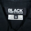COMME des GARCONS コムデギャルソン 1Q-B002 アシンメトリー 丸襟 変形 半袖 シャツ ブラック系 S【中古】