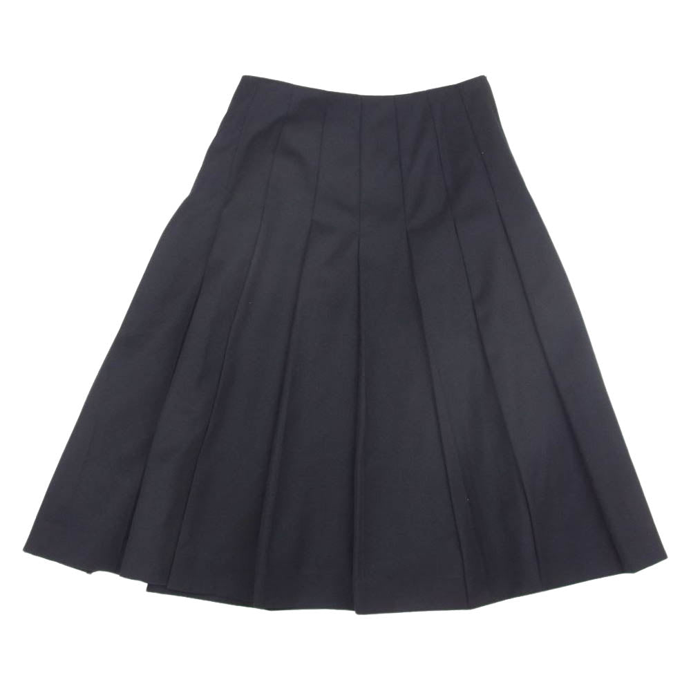 COMME des GARCONS NOIR コムデギャルソン ノワール 3R-S006 プリーツ加工 ウール スカート ブラック系 XS【美品】【中古】