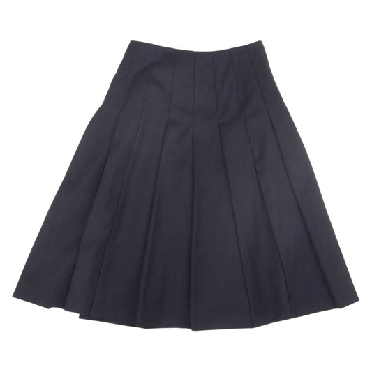 COMME des GARCONS NOIR コムデギャルソン ノワール 3R-S006 プリーツ加工 ウール スカート ブラック系 XS【美品】【中古】