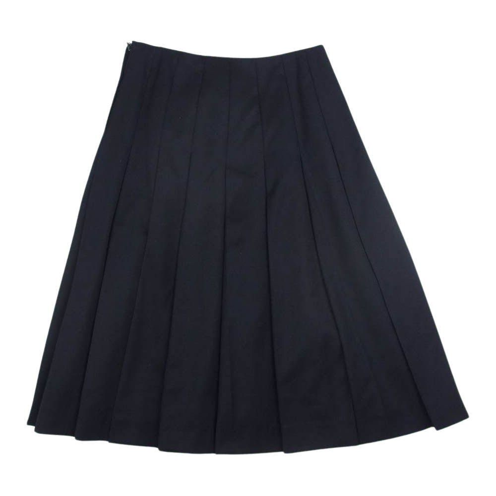 COMME des GARCONS NOIR コムデギャルソン ノワール 3R-S006 プリーツ加工 ウール スカート ブラック系 XS【美品】【中古】
