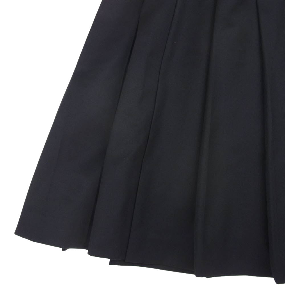 COMME des GARCONS NOIR コムデギャルソン ノワール 3R-S006 プリーツ加工 ウール スカート ブラック系 XS【美品】【中古】