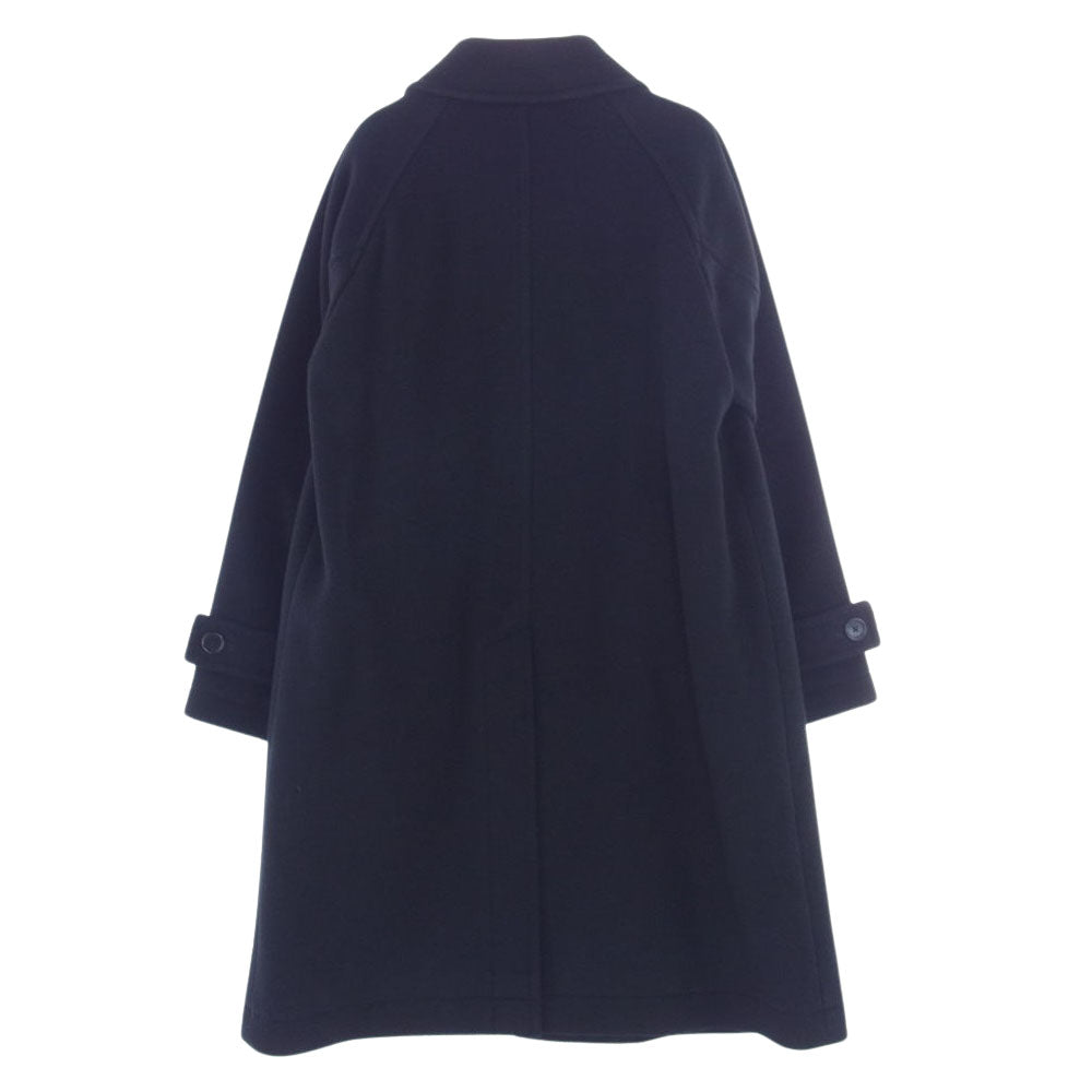 COMME des GARCONS コムデギャルソン 3T-C003 NOIR kei ninomiya ノワールケイニノミヤ ウール カシミヤ カシミア ステンカラーコート ブラック系 XS【中古】