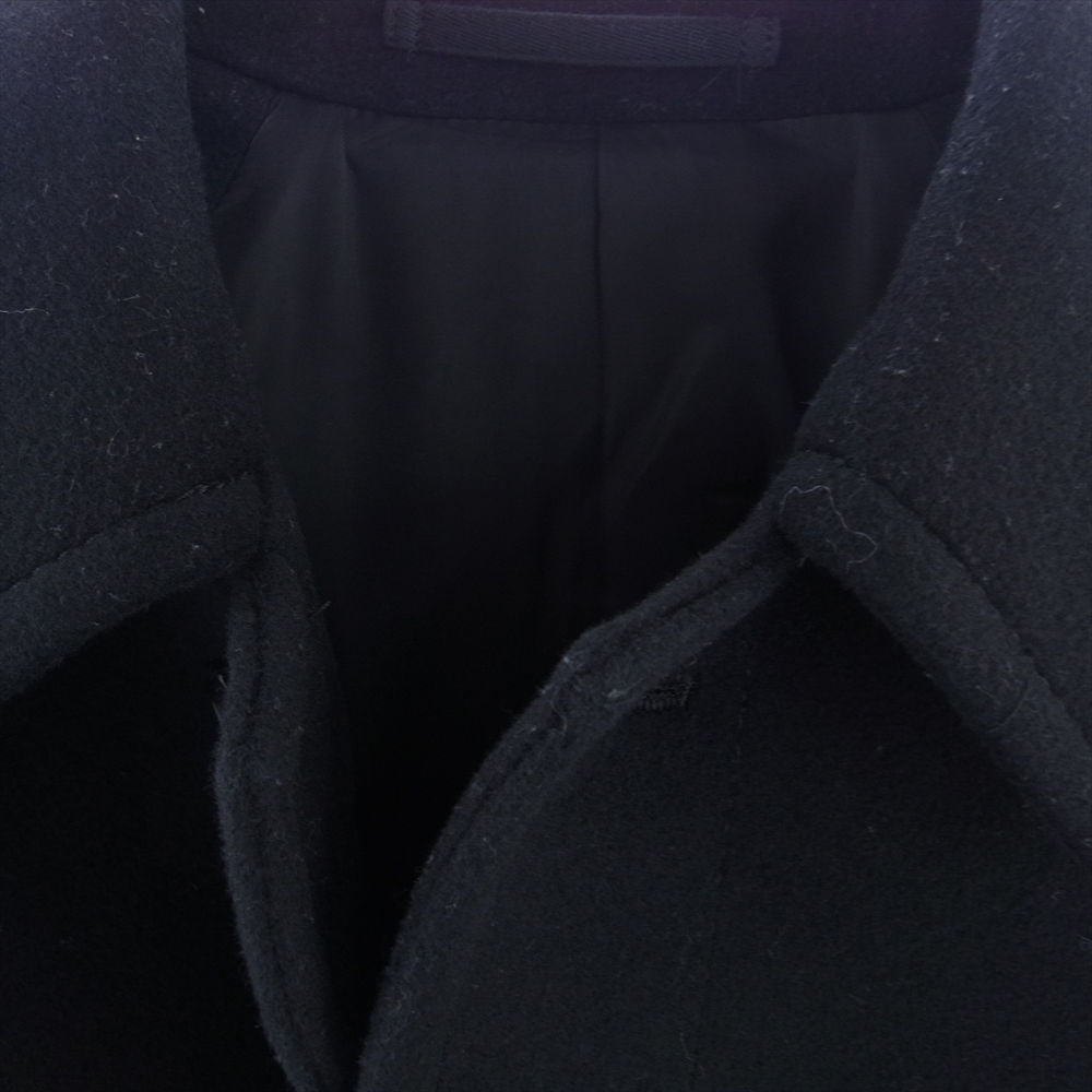 COMME des GARCONS コムデギャルソン 3T-C003 NOIR kei ninomiya ノワールケイニノミヤ ウール カシミヤ カシミア ステンカラーコート ブラック系 XS【中古】