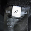 BALENCIAGA バレンシアガ 19AW 570811 TGV70 BB PARIS Hoodie ロゴ プリント フーディー パーカー ブラック系 XS【中古】
