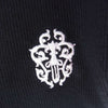 CHROME HEARTS クロムハーツ（原本無） ロゴ刺繍 クロップド サーマル カーディガン ブラック系 S【中古】