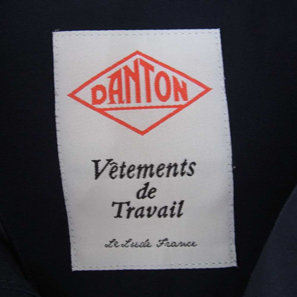 Danton ダントン 19A-FA-002 フード ファー ショート ダウン ジャケット ネイビー系 38【中古】