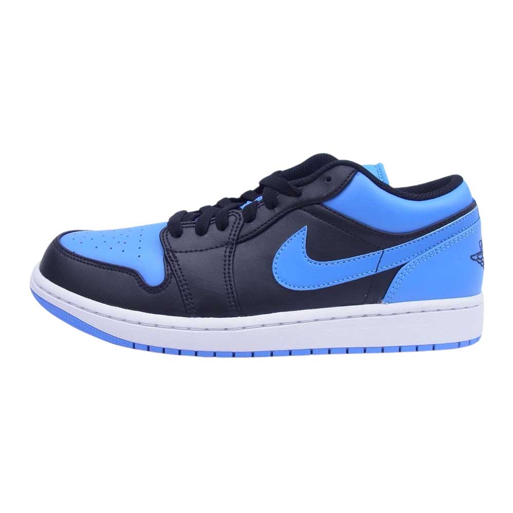 NIKE AIR JORDAN ナイキ ジョーダン 553558-041 1 Low University Blue 1 ロー ユニバーシティブルー  ローカット スニーカー ブラック系 ブルー系 27cm【極上美品】【中古】