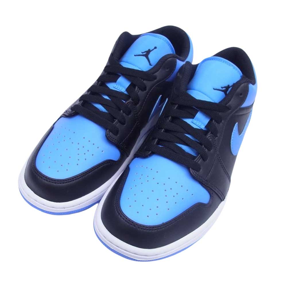 NIKE AIR JORDAN ナイキ ジョーダン 553558-041 1 Low University Blue 1 ロー ユニバーシティブルー  ローカット スニーカー ブラック系 ブルー系 27cm【極上美品】【中古】