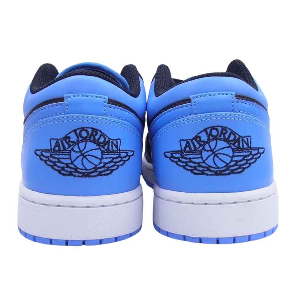NIKE AIR JORDAN ナイキ ジョーダン 553558-041 1 Low University Blue 1 ロー ユニバーシティブルー  ローカット スニーカー ブラック系 ブルー系 27cm【極上美品】【中古】