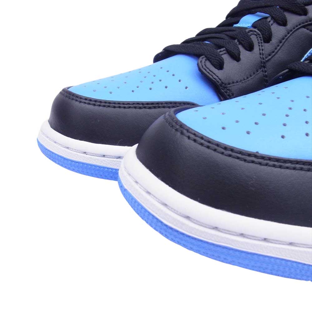 NIKE AIR JORDAN ナイキ ジョーダン 553558-041 1 Low University Blue 1 ロー ユニバーシティブルー  ローカット スニーカー ブラック系 ブルー系 27cm【極上美品】【中古】