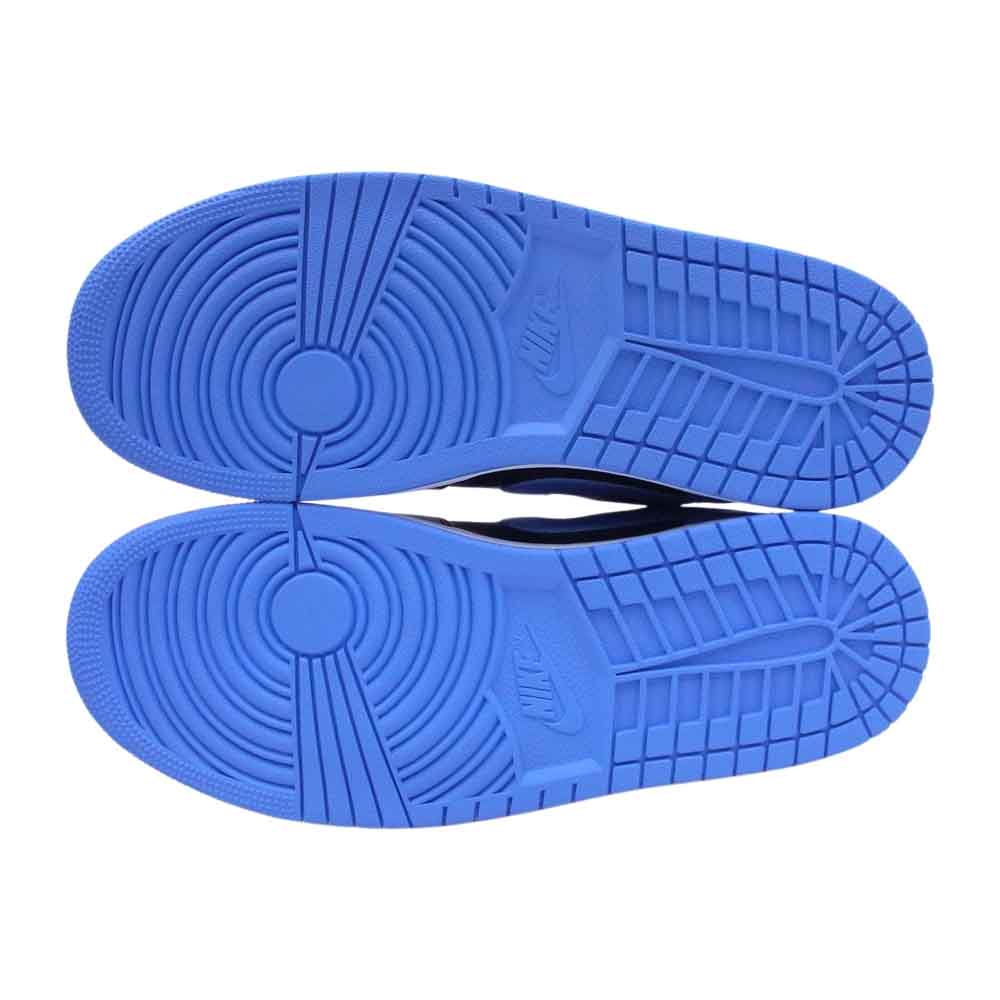 NIKE AIR JORDAN ナイキ ジョーダン 553558-041 1 Low University Blue 1 ロー ユニバーシティブルー  ローカット スニーカー ブラック系 ブルー系 27cm【極上美品】【中古】