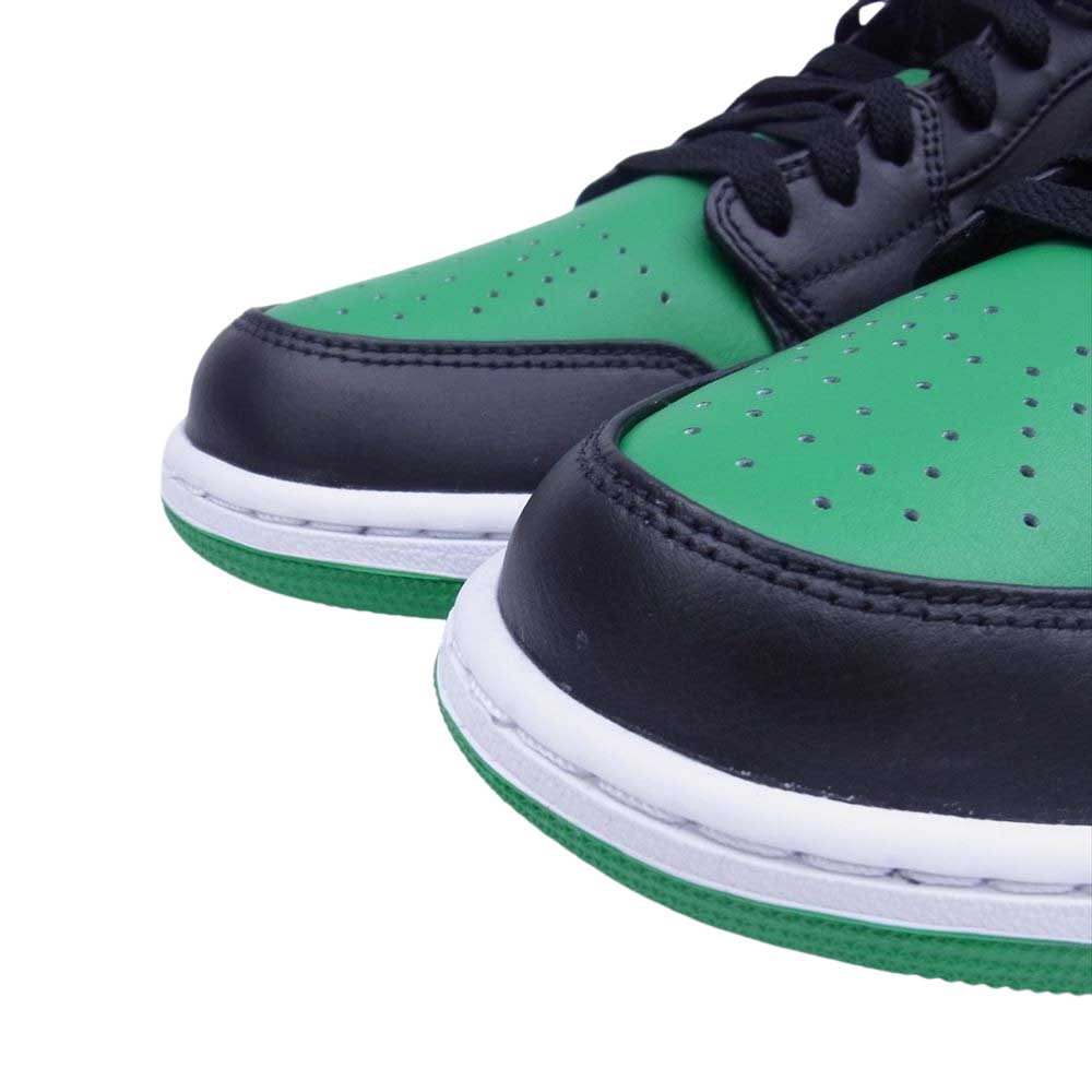 NIKE AIR JORDAN ナイキ ジョーダン 553558-065 1 Low Lucky Green 1 ロー ラッキー グリーン ローカット スニーカー ブラック系 グリーン系 27cm【極上美品】【中古】