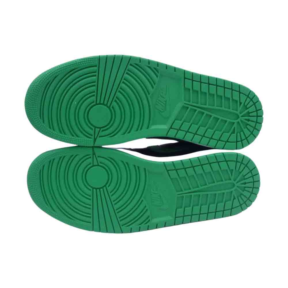 NIKE AIR JORDAN ナイキ ジョーダン 553558-065 1 Low Lucky Green 1 ロー ラッキー グリーン ローカット スニーカー ブラック系 グリーン系 27cm【極上美品】【中古】