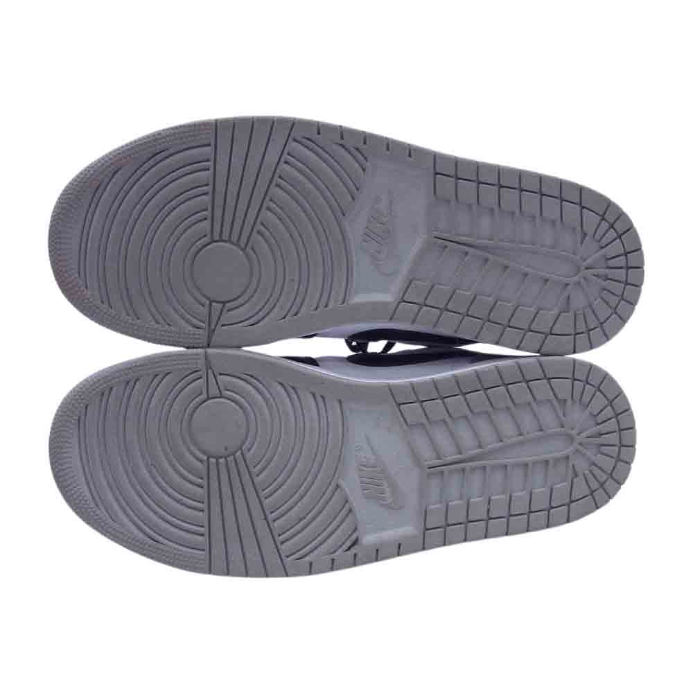 NIKE AIR JORDAN ナイキ ジョーダン 553558-052 1 Low Shadow Toe 1 ロー シャドウトゥー ローカット スニーカー ブラック系 グレー系 27cm【中古】