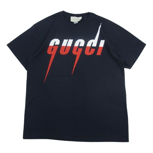 GUCCI グッチ 19SS 565806 XJAZY BLADE PRINT TEE ブレードロゴ プリント Tシャツ ブラック ブラック系 XS【中古】